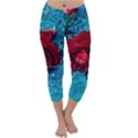 Red Roses In Water Capri Winter Leggings  View1