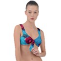 Red Roses In Water Front Tie Bikini Top View1