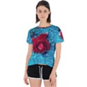 Red Roses In Water Open Back Sport Tee View1