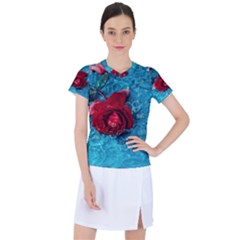 Red Roses In Water Women s Sports Top by Audy