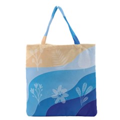 Flower Branch Corolla Wreath Lease Grocery Tote Bag by HermanTelo