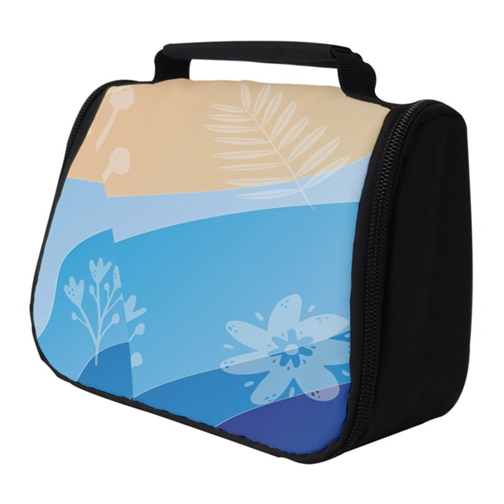 Flower Branch Corolla Wreath Lease Full Print Travel Pouch (Small)