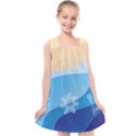 Flower Branch Corolla Wreath Lease Kids  Cross Back Dress View1