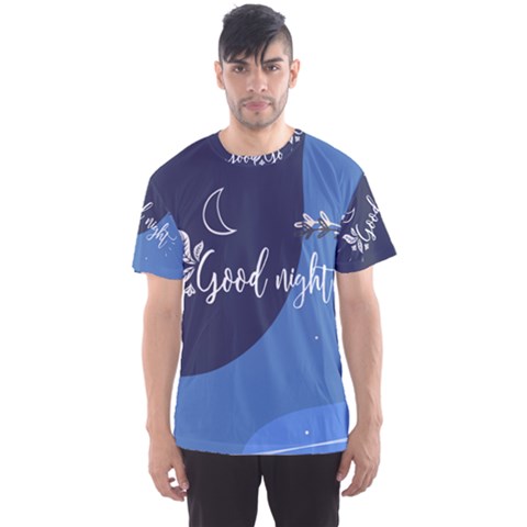 Background Good Night Men s Sport Mesh Tee by Mariart