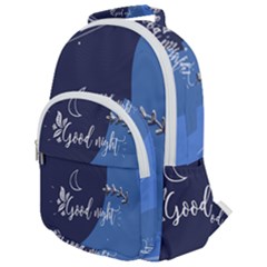 Background Good Night Rounded Multi Pocket Backpack by Mariart