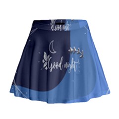 Background Good Night Mini Flare Skirt by Mariart