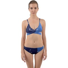 Background Good Night Wrap Around Bikini Set