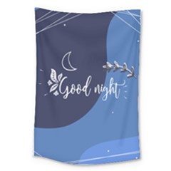 Background Good Night Large Tapestry by Mariart