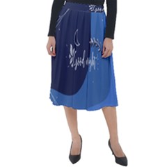 Background Good Night Classic Velour Midi Skirt  by Mariart