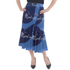 Background Good Night Midi Mermaid Skirt by Mariart