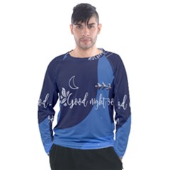 Background Good Night Men s Long Sleeve Raglan Tee