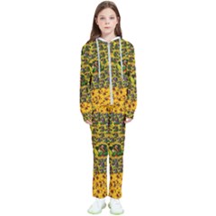 Lizards In Love In The Land Of Flowers Kids  Tracksuit by pepitasart