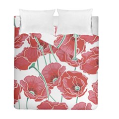 Red Poppy Flowers Duvet Cover Double Side (full/ Double Size) by goljakoff