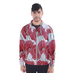 Red Poppy Flowers Men s Windbreaker by goljakoff