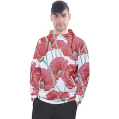 Red Poppy Flowers Men s Pullover Hoodie by goljakoff