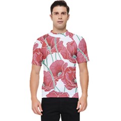 Red Poppy Flowers Men s Short Sleeve Rash Guard by goljakoff