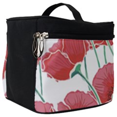 Red Poppy Flowers Make Up Travel Bag (big) by goljakoff