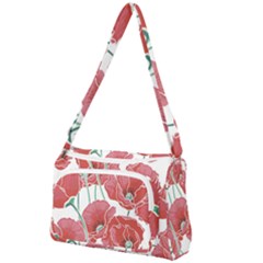 Red Poppy Flowers Front Pocket Crossbody Bag by goljakoff