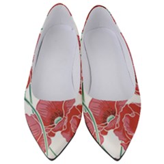 Red Poppy Flowers Women s Low Heels by goljakoff