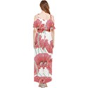 Red poppy flowers Draped Sleeveless Chiffon Jumpsuit View2