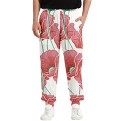 Red Poppy Flowers Men s Elastic Waist Pants by goljakoff