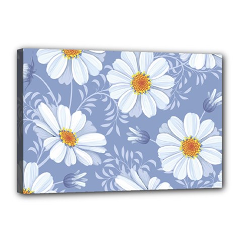 Chamomile Flower Canvas 18  X 12  (stretched) by goljakoff