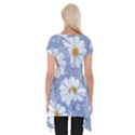 Chamomile flower Short Sleeve Side Drop Tunic View2