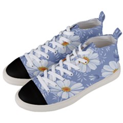 Chamomile Flower Men s Mid-top Canvas Sneakers by goljakoff