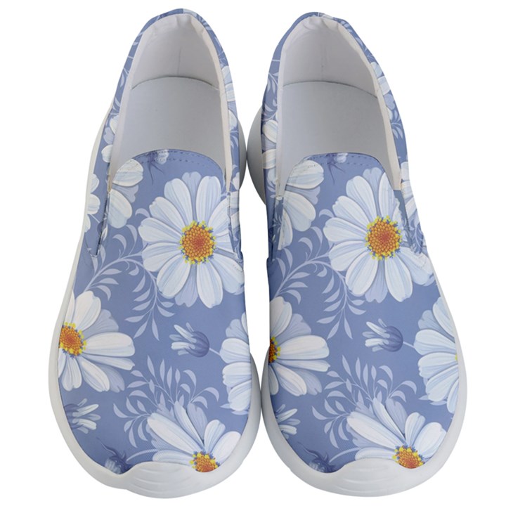 Chamomile flower Men s Lightweight Slip Ons