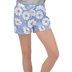 Chamomile Flower Velour Lounge Shorts by goljakoff