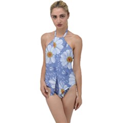 Chamomile Flower Go With The Flow One Piece Swimsuit by goljakoff