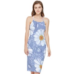 Chamomile Flower Bodycon Cross Back Summer Dress by goljakoff