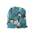 Blue roses Drawstring Pouch (Large) View2