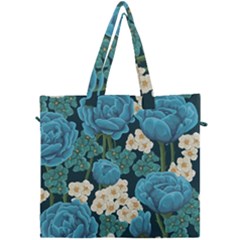 Blue roses Canvas Travel Bag