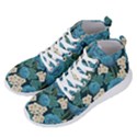 Blue roses Men s Lightweight High Top Sneakers View2