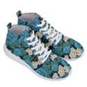 Blue roses Men s Lightweight High Top Sneakers View3