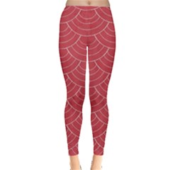 Red Sashiko Leggings  by goljakoff