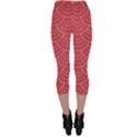 Red sashiko Capri Leggings  View2