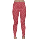 Red sashiko Classic Yoga Leggings View1