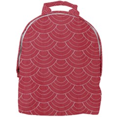 Red Sashiko Mini Full Print Backpack by goljakoff