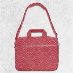 Red Sashiko Shoulder Laptop Bag by goljakoff