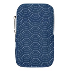 Blue Sashiko Waist Pouch (small) by goljakoff