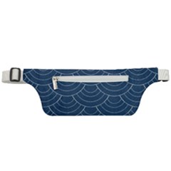 Blue Sashiko Active Waist Bag by goljakoff