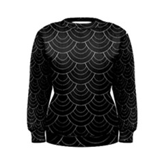 Black Sashiko Ornament Women s Sweatshirt by goljakoff