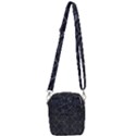 Black sashiko ornament Shoulder Strap Belt Bag View3