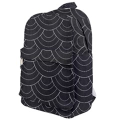 Black Sashiko Ornament Classic Backpack by goljakoff