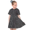 Black sashiko ornament Kids  Sailor Dress View1