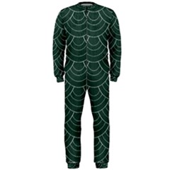 Green Sashiko Onepiece Jumpsuit (men)  by goljakoff