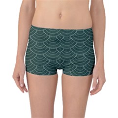 Green Sashiko Boyleg Bikini Bottoms by goljakoff