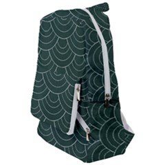 Green Sashiko Travelers  Backpack by goljakoff